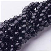 12316 Jade, Mashan, 8 mm, svart. 1  sträng