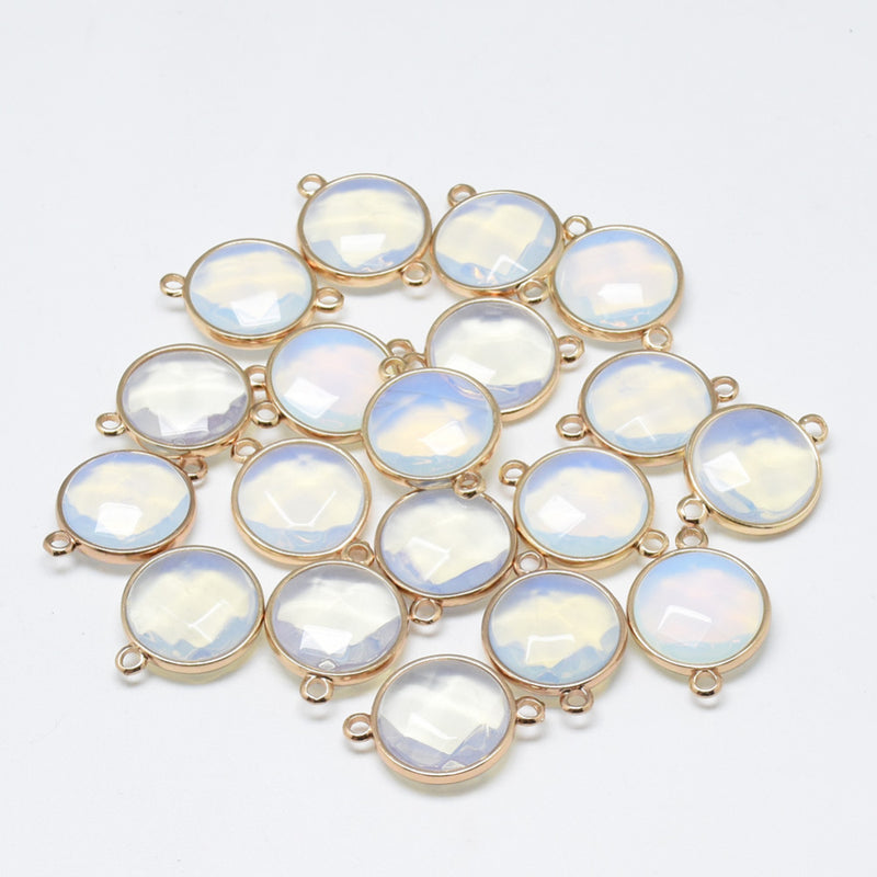 Connector, Opalit, Guld, 1 st, (12376)