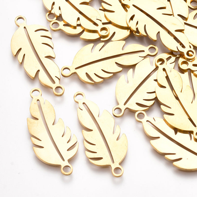 Connector, Löv, Rostfritt stål,  1 st, (12416)