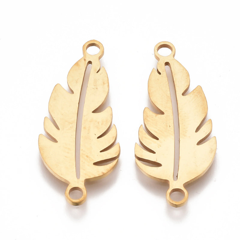 Connector, Löv, Rostfritt stål,  1 st, (12416)