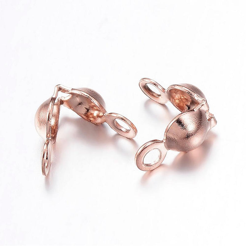 Knutgömma, Rostfritt stål, Rosé, 4 st (12446)