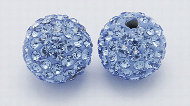 12479 Rhinestonepärla blå 10 mm, 1 st