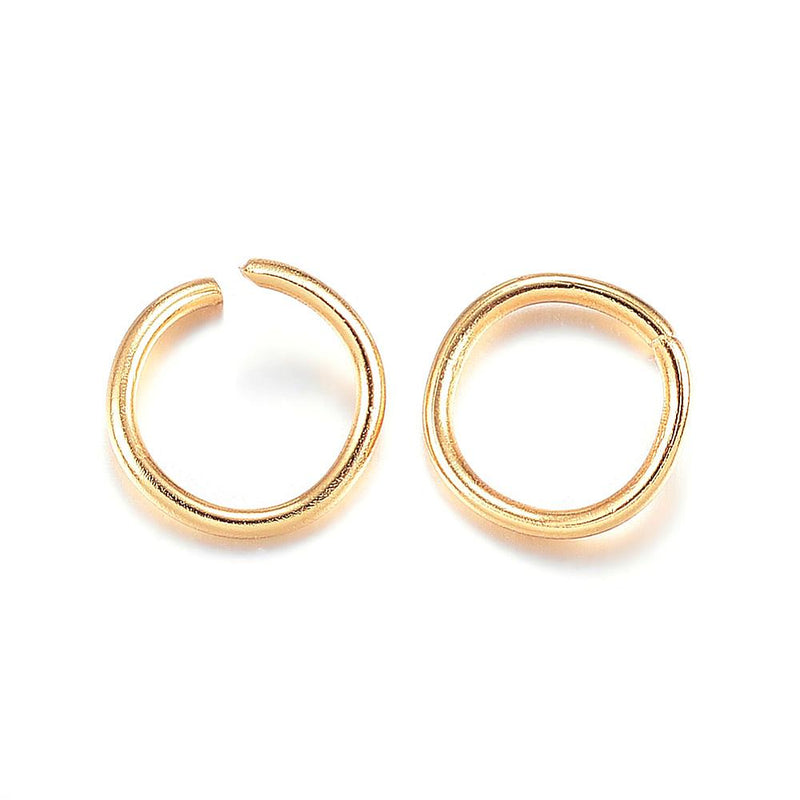 O-ringar, Rostfritt stål, guld,7x0,8 mm, 20 st, (12521)