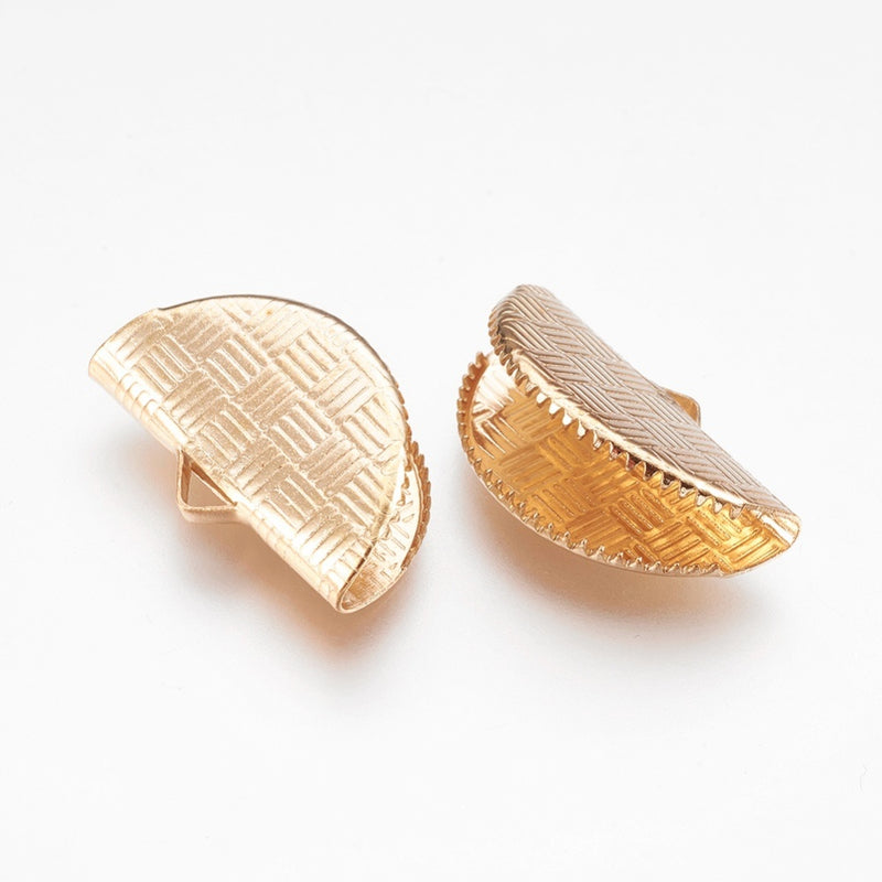 Ändslut, guld, 2 st, (12538)