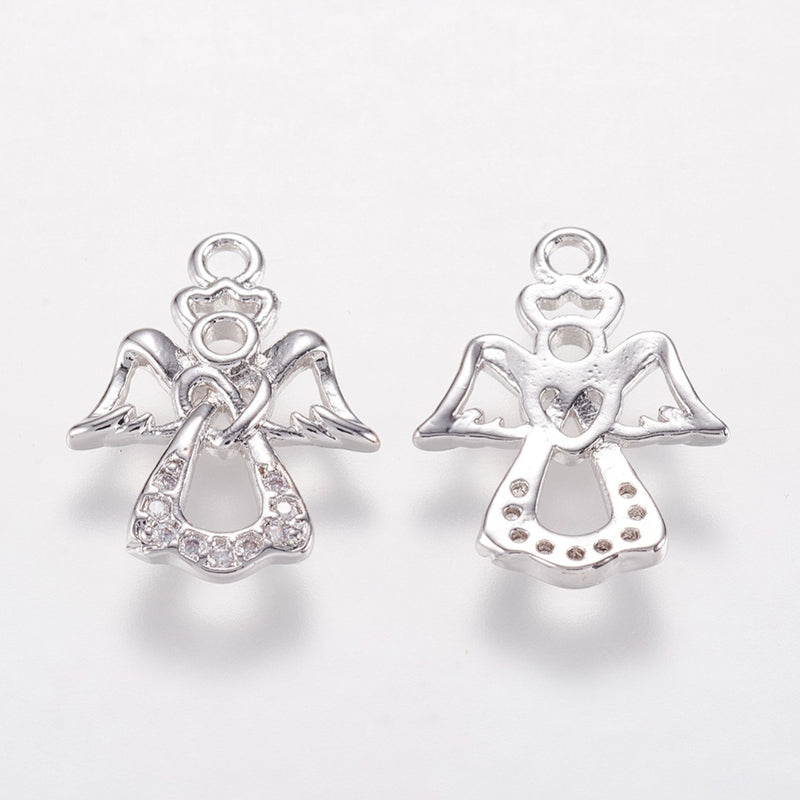 Ängel med Cubic Zirconia stenar. 1 st, 12557