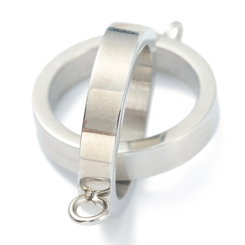 Connector, Rostfritt stål, 2 ringar, 1 st, (12649)