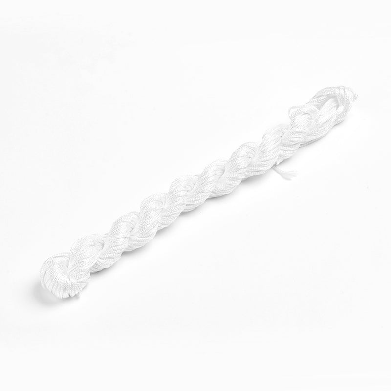 Nylontråd, vit, 1 mm, 24 m, (12748)