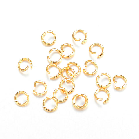 12850 O-ring 304 rostfritt stål, 4x0,6mm guld,20 st