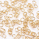 12851 O-ring 304 rostfritt stål, 5x0,7mm guld,20 st