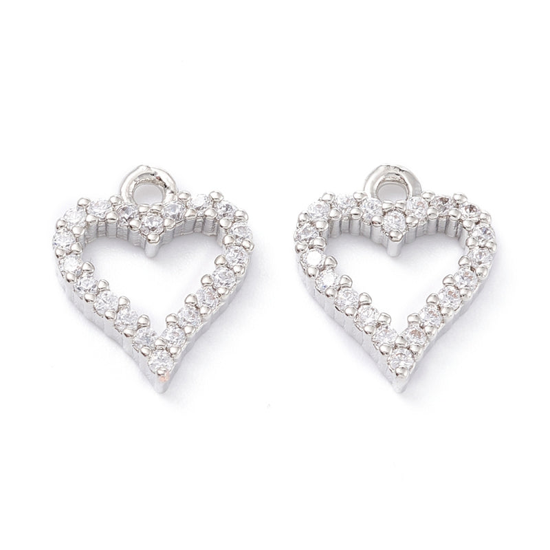 Hjärta, Cubic Zirconia, 1st, (12852)