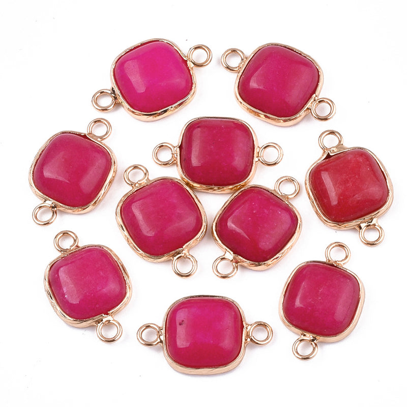 Connector, Jade, guld, 1 st, (12987)