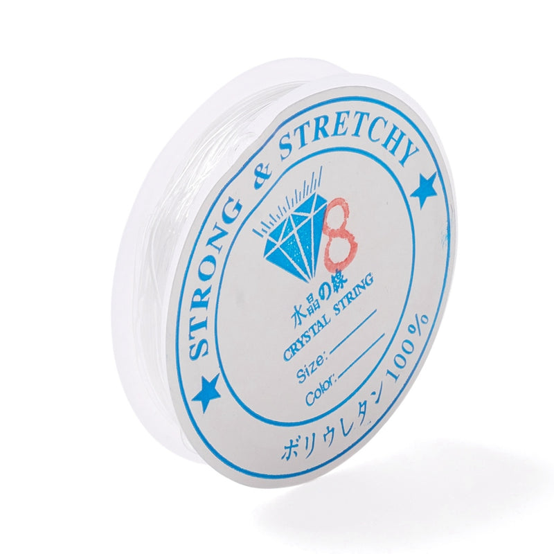 Elastisk Smycketråd 0,8 mm, Stark Gummitråd för Armband & Smyckestillverkning (13042)