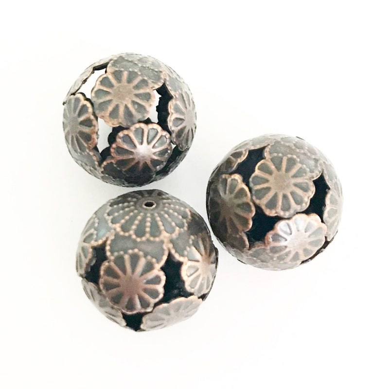 Filigree, boll, koppar, 1 st, (12140)