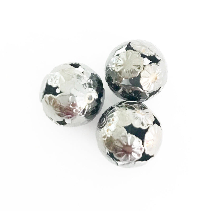 Filigree, boll, platinum, 1 st, (12141)