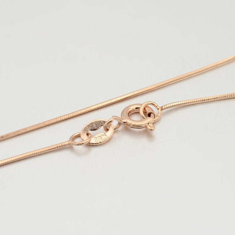 Halskedja, 925 Sterling silver, Rosé, 45 cm,1 st, (12251)