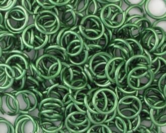 H083 Aluminiumringar 18 ga 5/32" Ljus mossgrön.