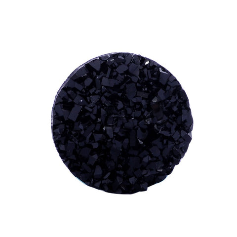 12208 Cabochon resin svart. 12x3 mm. 2 st.