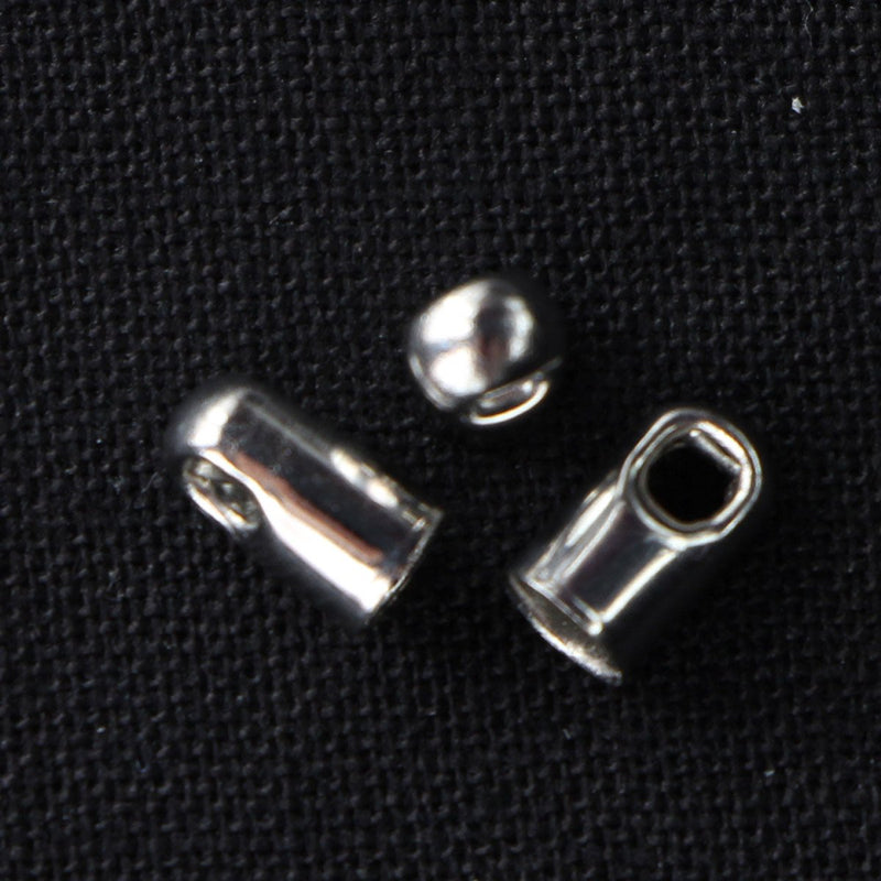 Ändhylsor, Platina, 3,2 mm,  10 st, (D016)