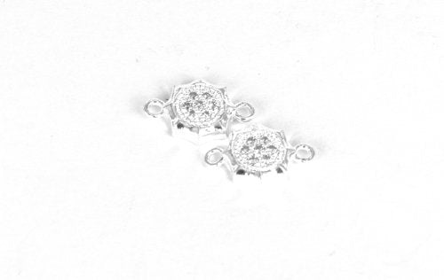 Connector, Cubic Zirconia,  Oktagon, 1 st, (J060)