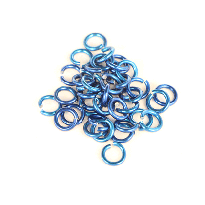 H071 Aluminiumringar 18 ga 1/4" Mörkt Blå.