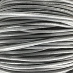 F041 Läderband grått, 2 mm, 1 m