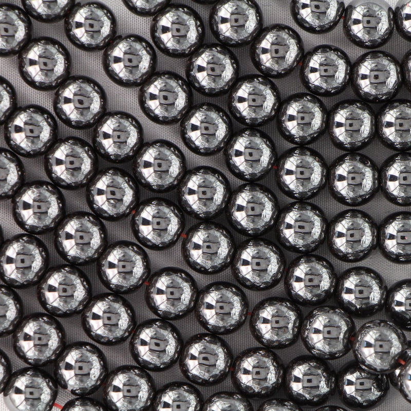 A031 Hematit 8 mm, 1 sträng