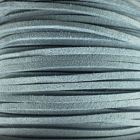 F007 Mockaband blågrå 3 mm, 1 m