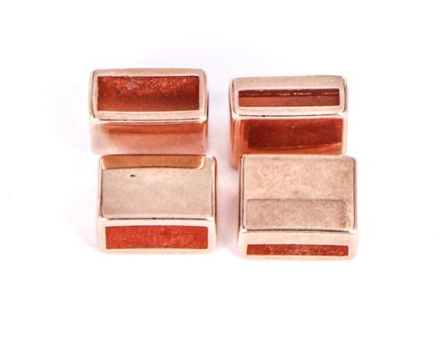 D036 Loopfäste 10 mm. Rosé. 2 st.