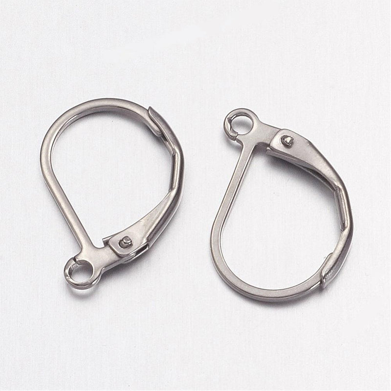 Öronkrok (brisyr) – 304 rostfritt stål, 15 × 10 mm, 1 par, 12210