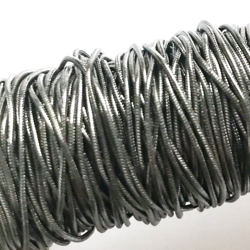 Ormkedja rostfritt stål. Gun metal. 0,9 mm. 1 m